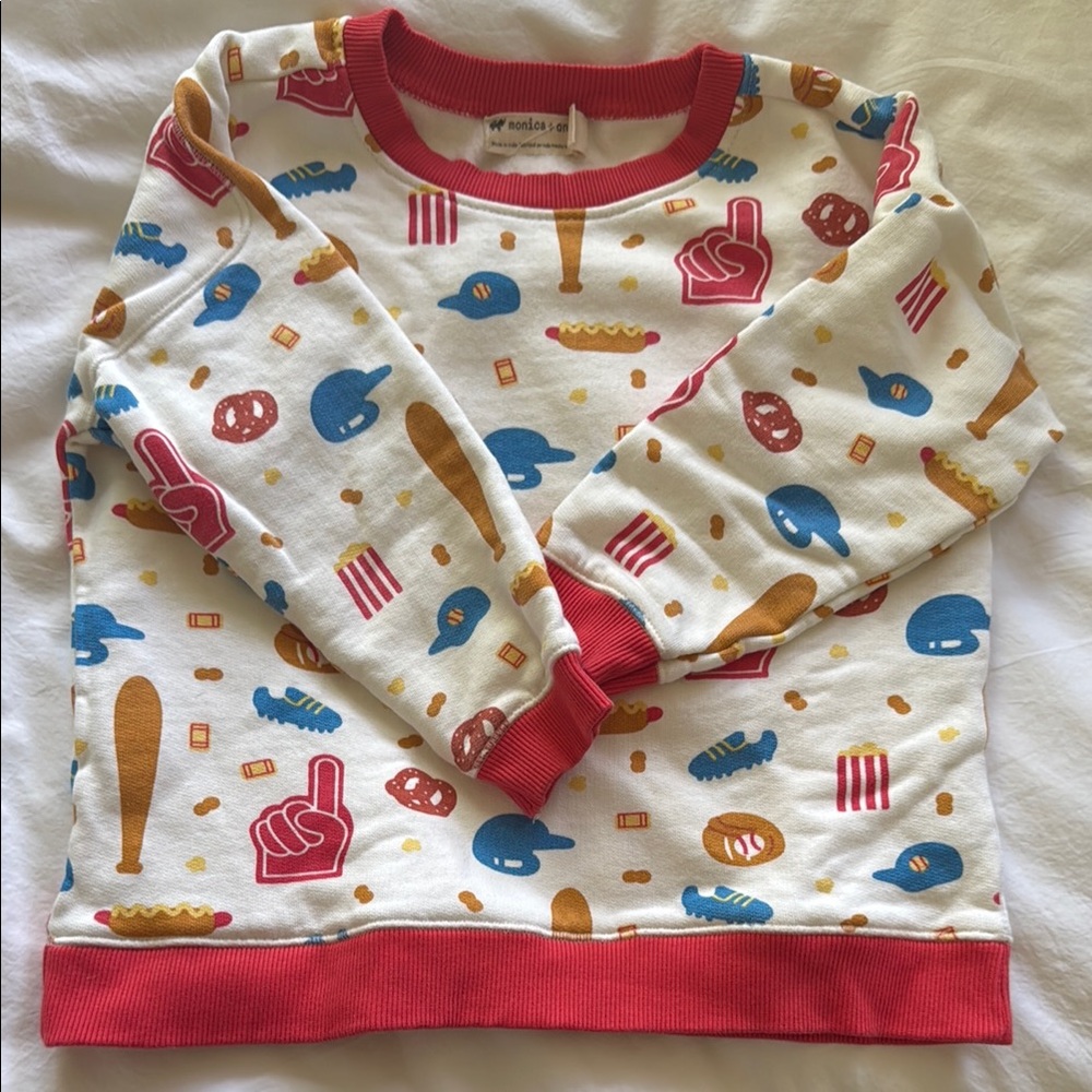 Monica and Andy’s | Kids' Colorful Baseball Sweatshirt